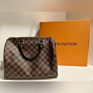 Louis Vuitton: Damier Ebene Speedy 30 Bandoulière